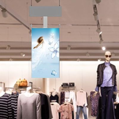 43inches 55inches Advertising LCD Display Ceiling Type Double Sided Window Display