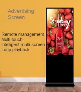 55 Inch Metal Advertising LCD Display Android Wifi Vertical TV Indoor Digital Advertising Screens