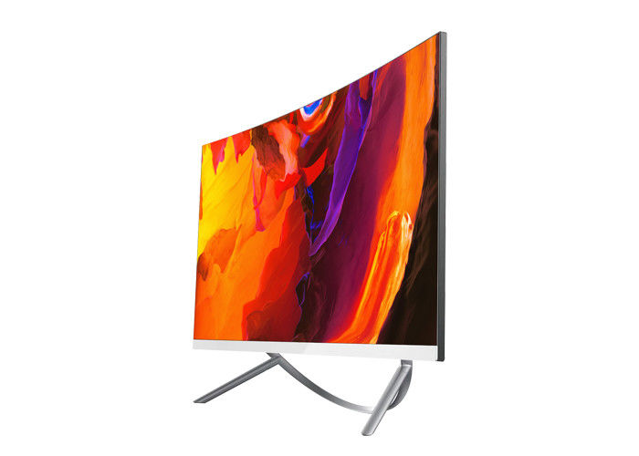 Rimless Lines Curved Screen All In One Computer 24.5 Inch For Gaming