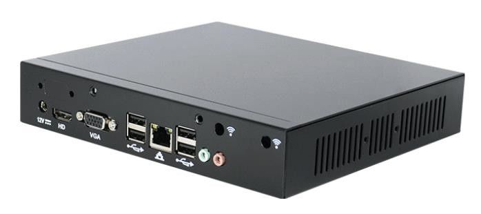 Black Mini Desktop PCs Intel Core i5-7200U i5-7300U VGA+HDMI Fan cooling