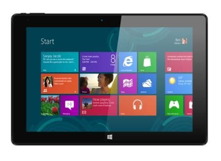 Black Windows Touch Screen Tablet 10.1" Windows 10 2 In 1 Tablet